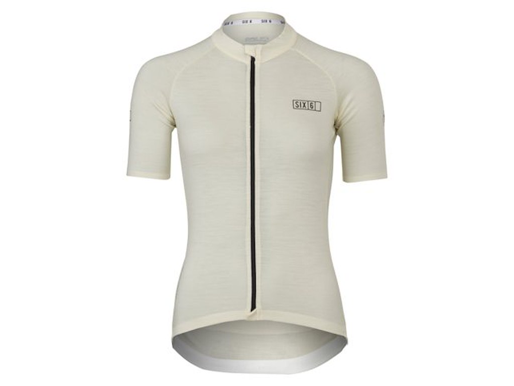 AGU SIX6 Undyed Merino - Cykeltrøje - Korte ærmer - Dame - Hvid - Str. XL