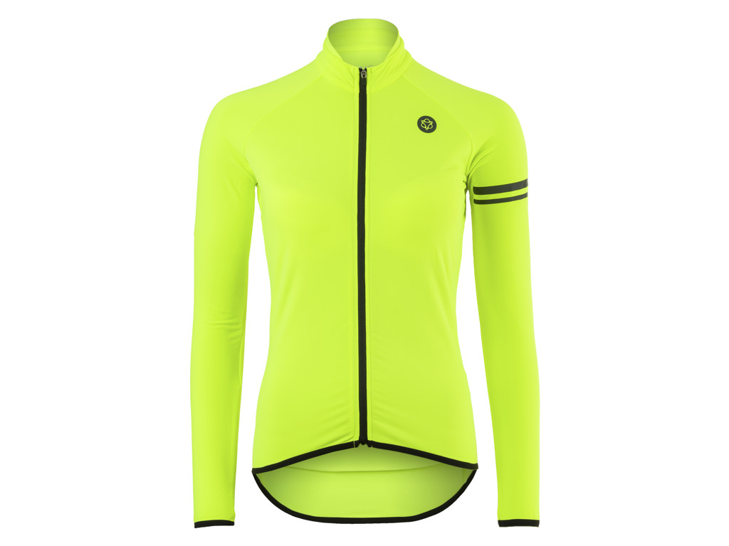 AGU Cykeltrøje - Essential Thermo - L/Æ - Neon Gul