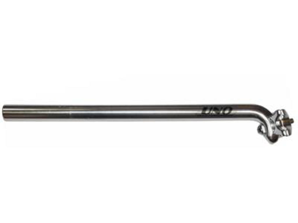 Sadelpind 31,6 mm x 400mm sølv