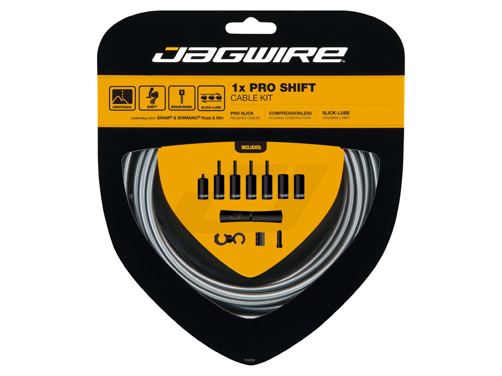 Jagwire - Pro Shift - 1x Gearkabel sæt - Road/MTB - Grå