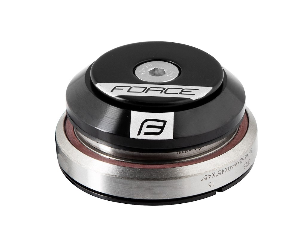 FORCE styrfittings tapered integreret 1 1/8''-1 1/2'' - sort