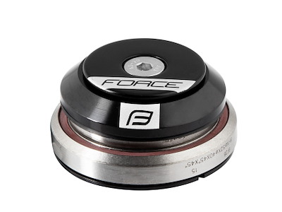 FORCE styrfittings tapered integreret 1 1/8''-1 1/2'' - sort