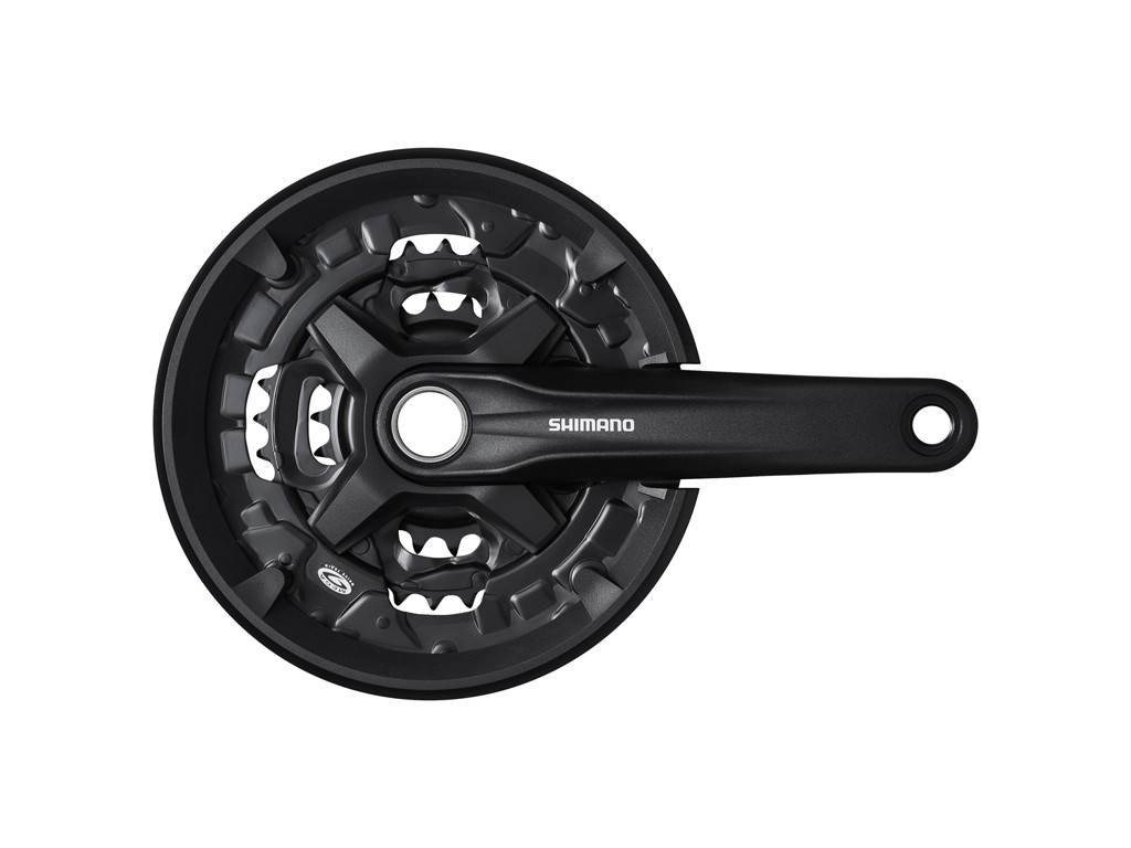 Shimano FC-MT210-3 - Kranksæt til 3 x 9 gear - 44/32/22 tands - 175mm - Med chain guard
