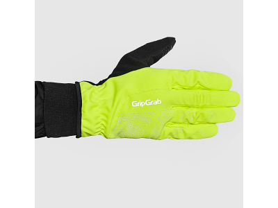 GripGrab Ride 2 vinterhandsker vindtæt Hi-Vis Yellow (Størrelse: X-Small)