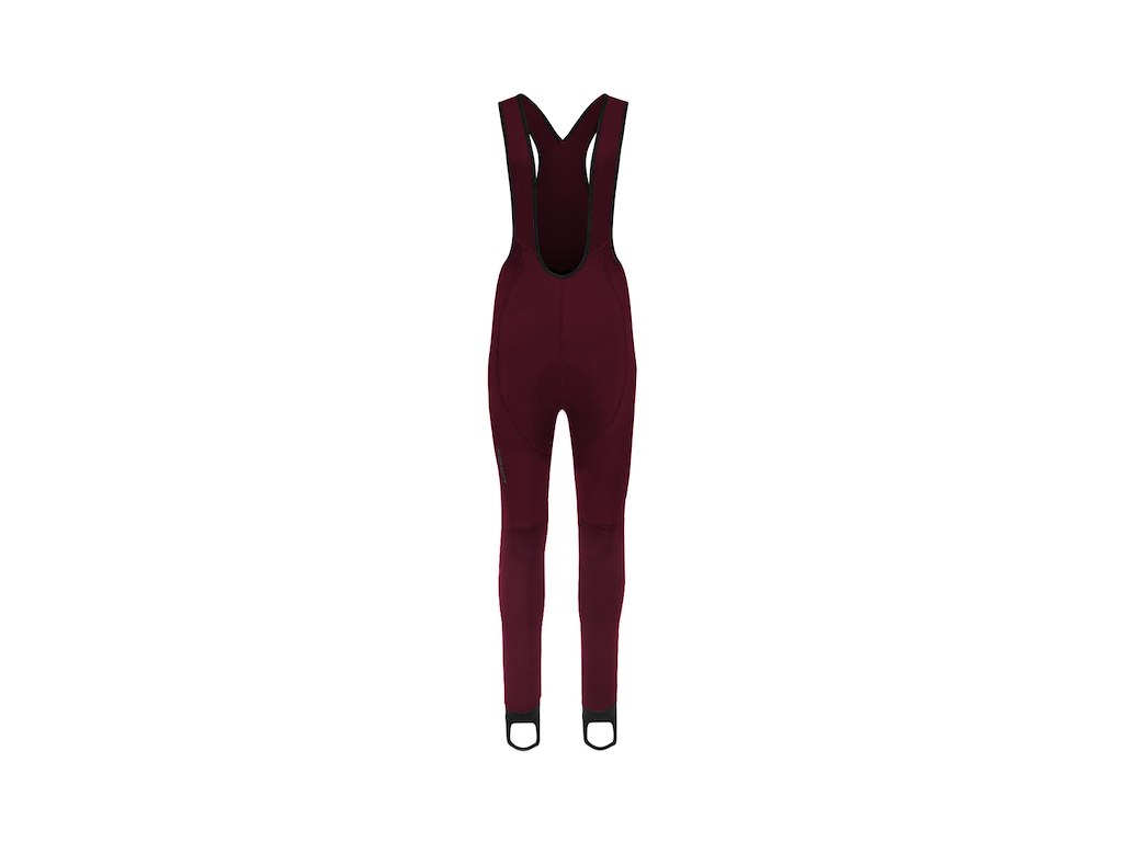 Bioracer Tempest Light Lange bukser med seler - Dame - Wine Red - Str. L