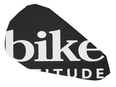 Bike Attitude sadelovertræk - Vandtæt regnovertræk - Sort/Hvid 