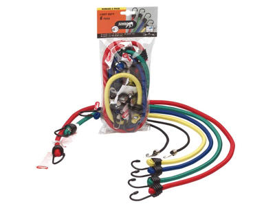 Jumbo bagagestropper - Sæt med 6stk