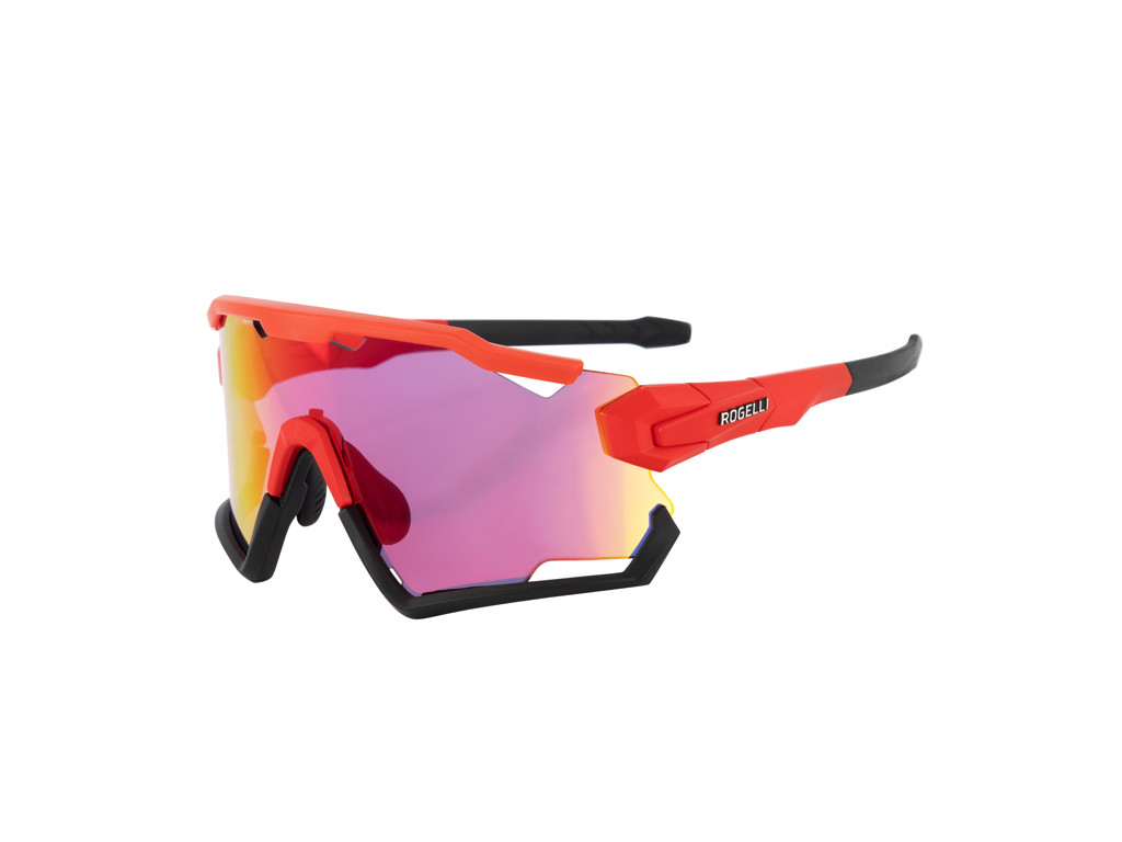 Rogelli Switch - Cykelbrille - TR-90 - 3 sæt linser - Rød/Sort