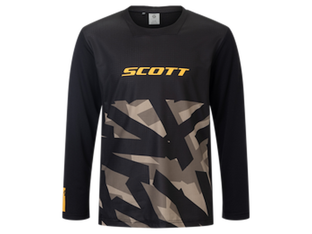 SCOTT Vertic Delta Jr Tee - Cykeltrøje - Lange ærmer - Børn/Junior - Sort - Str. L (152)