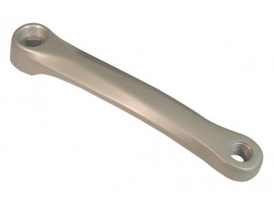 Sølv pedalarm i aluminium 170 mm 45 graders hul