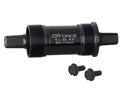 FORCE krankboks BSA 119 mm skåle og hus i stål firkantet aksel 