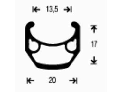 Regida - Forhjul 700c Road - Sølv