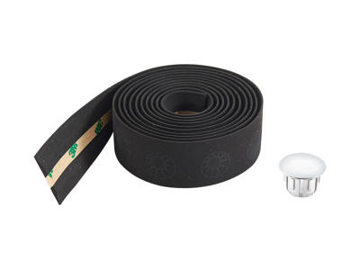 Bike Attitude Styrbånd - Sort kork - Inkl. propper 