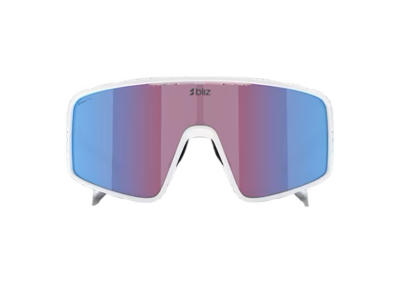 Bliz P001 XL (42) - Cykelbriller - Rose/violet mirror blue lens - Matte white