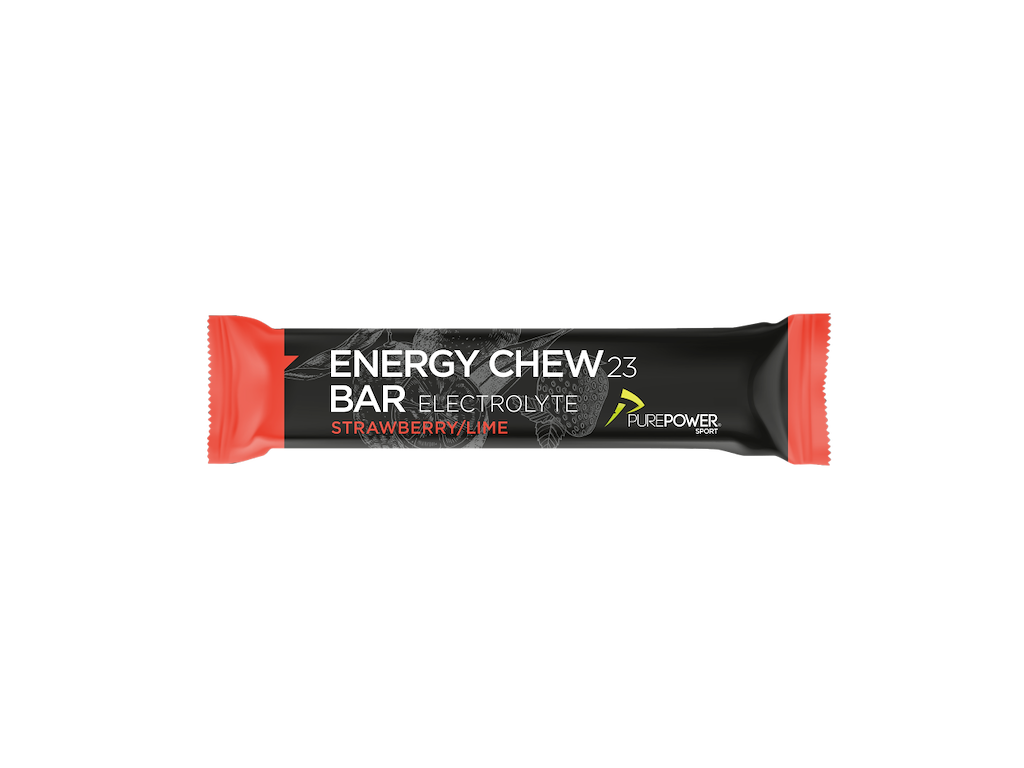 Purepower Energy Chew Bar - Jordbær/Lime - Elektrolyt - 30 gram Purepower Energy Chew Bar - Jordbær/Lime - Elektrolyt - 30 gram