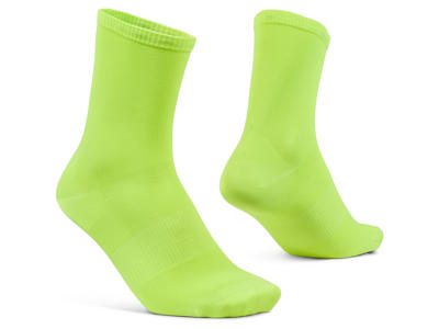GripGrab Lightweight Airflow Socks - Let- og ventilerende strømpe - Hi-vis - Str. XS