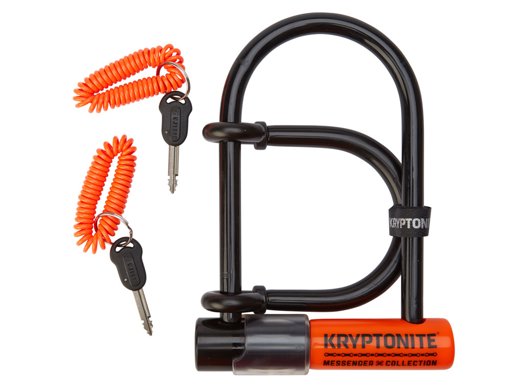 Kryptonite bøjlelås Messenger Mini med ekstra bøjle for dobbelt sikring