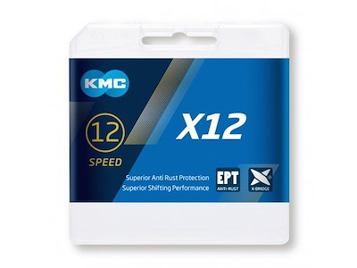 KMC X12 EPT 12-Speed Antirust kæde til Shimano og Sram 126 led