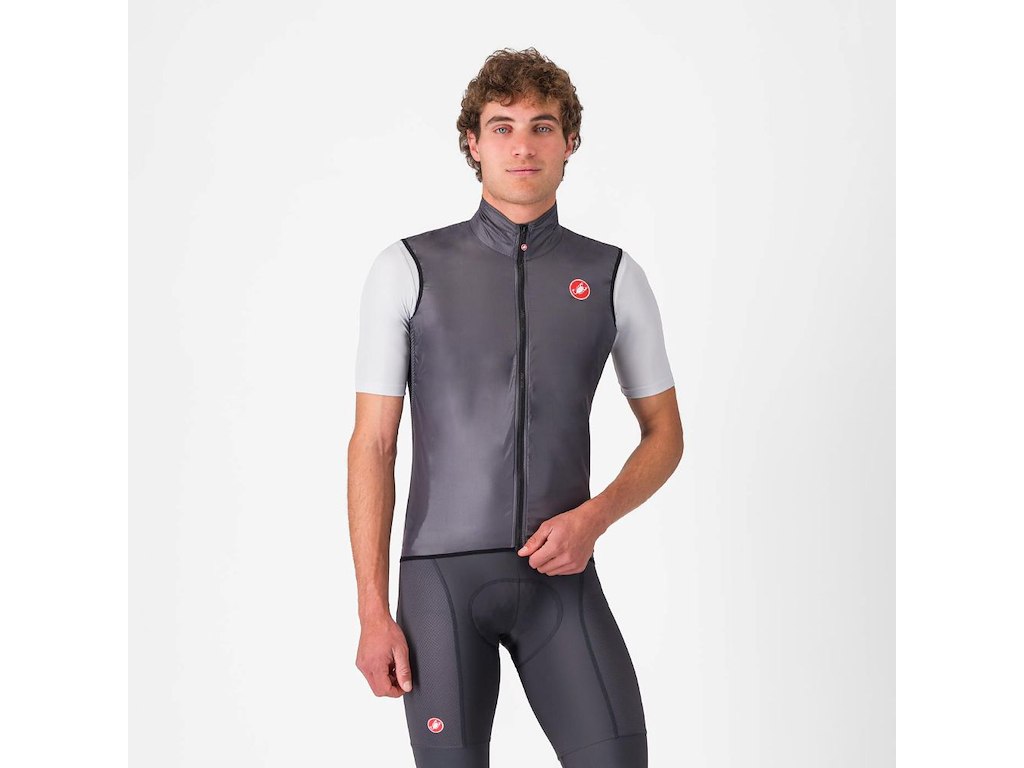 Castelli Aria Vest - Cykelvest - Dark Gray - L