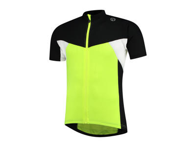 Rogelli Recco 2.0 - Cykeltrøje - Korte ærmer - Gul/Sort/Hvid - Str. S