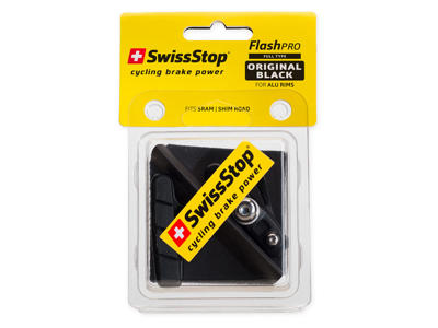 Swissstop Flash Pro - Komplet bremsesko - Black - 2 stk