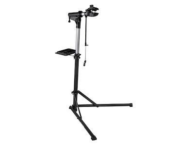 FORCE Alu Arbejdstander med Bakke - Foldbar - Sort 