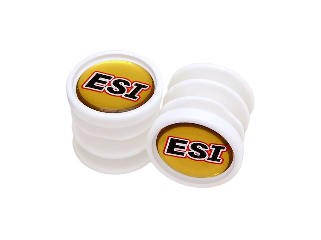 ESI Grip Endeprop 2 stk Hvid ESI Grip Endeprop 2 stk Hvid