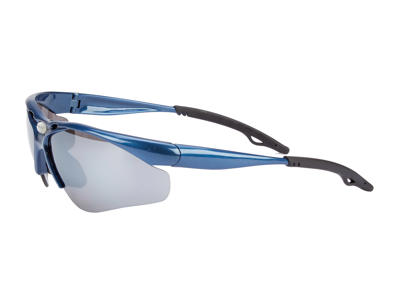 Glissado - Løbe- og cykelbrille - Metalblå.