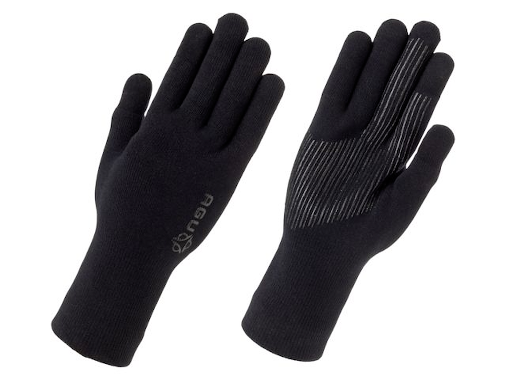 AGU Merino Knit cykelhandsker sort (Størrelse: Small)