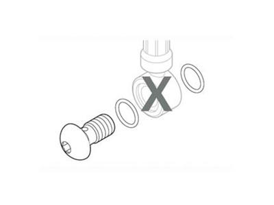 Shimano banjo bolt og O-ringe - 2 stk. til Banjo bolt og banjokobling