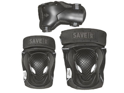 Save My Bones - Beskyttelsessæt - Sort/Grå