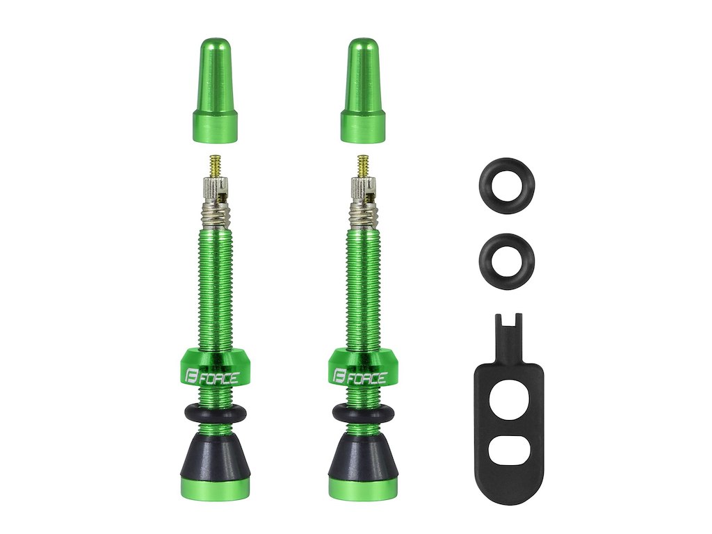 FORCE ventil sæt til tubeless grøn