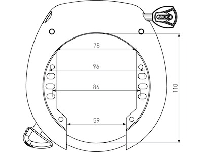 ABUS SHIELD XPlus™ 5755L NR black OE