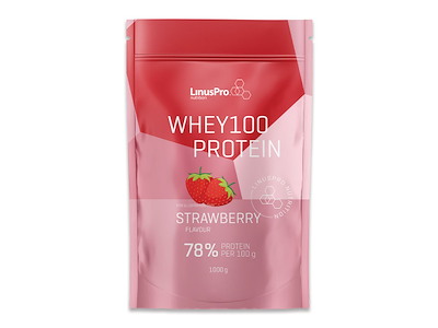 LinusPro Whey100 - Jordbær - 1000g