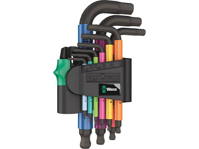 Wera 950/9 Unbrakonøgle Sæt Kompakt Multicolor