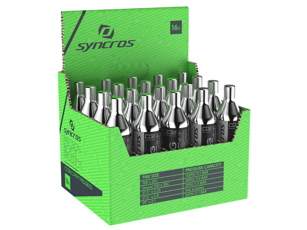 Syncros Co2-patroner 16 gram, Pakke med 20 stk
