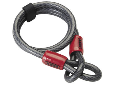 Wire Abus Cobra 12 med et øje i hver ende 120 cm lang
