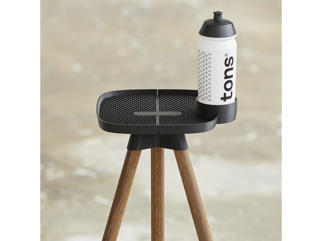 Tons Tray - Bord Med Flaskeholder - Smoked Oak