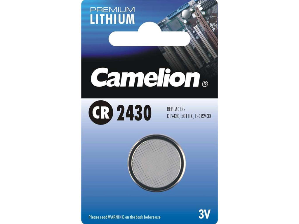 Camelion - Batteri - CR2430 Lithium 3v - 1 stk