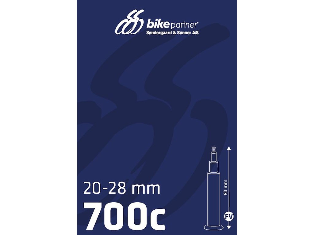 BikePartner racerslange 700 x 20-28C 80 mm