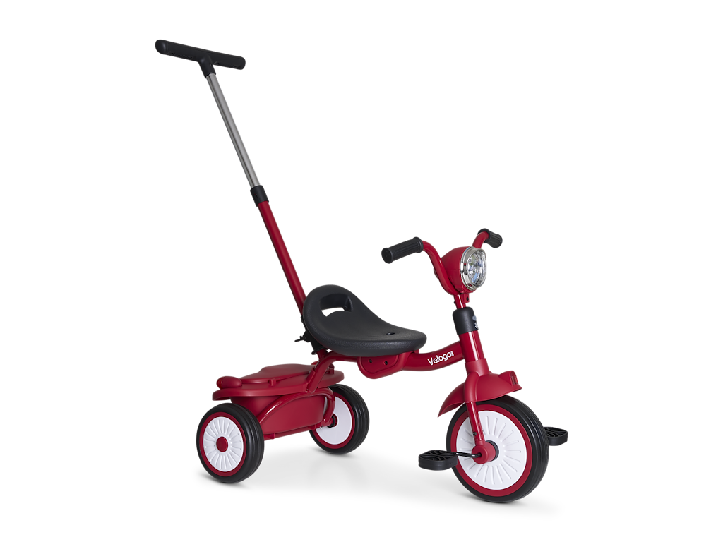 Velogo trehjulet cykel med skubbestang