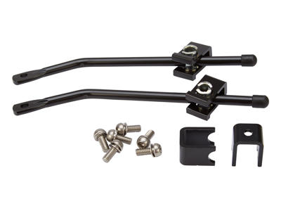 Beslag til bagagebærer - Sæt til montering på stellet - Sort