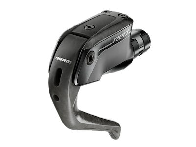 SRAM Red AXS E1 Aero bremsegreb venstre med hydraulisk kaliber, flat maount og 1100mm olieslange