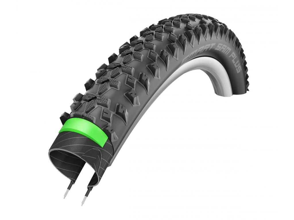 Schwalbe Smart Sam Plus - DD GreenGuard Tråddæk - 26x2.10-2.25 -E-25