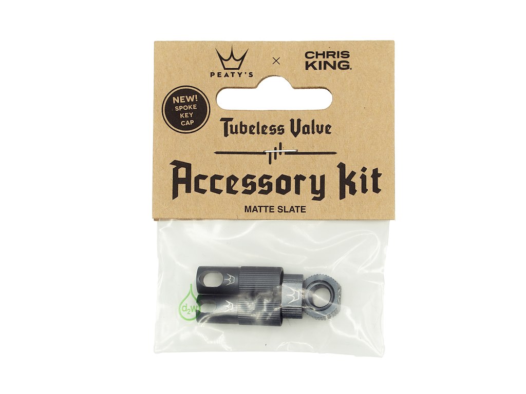 Peatys x ChrisKing Tubeless Ventil Kit Slate