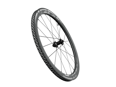 ZIPP 404 S 700c forhjul - 12x100mm E-Thru - Disc centerlock - Grå decals