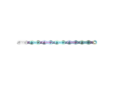SRAM Eagle S500 Kæde 12 gear med 126 led og Powerlock - Rainbow