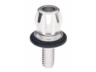 Kabel justerskrue med 6mm gevind - 18mm lang - Aluminium