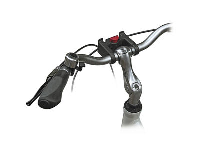 KLICKfix styradapter til kurv og tasker - Passer til styr på 22 - 31,8mm i diameter