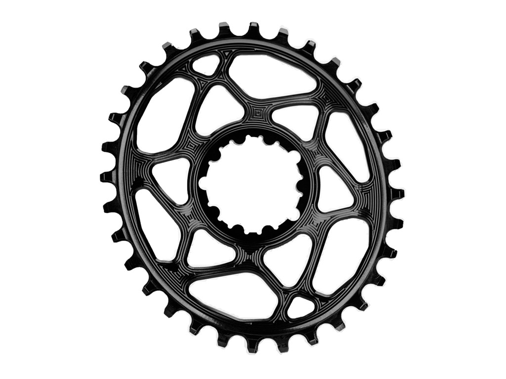 absoluteBLACK Oval klinge - Sram - Direct mount - Offset 6 mm - 32 tænder - Sort